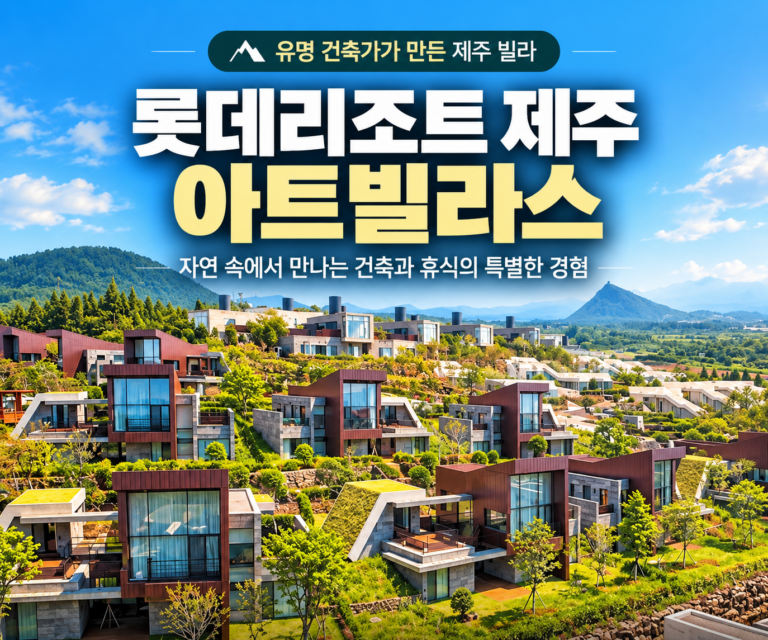 롯데리조트 제주 아트빌라스｜도미니크 페로·켄고 쿠마·승효상 건축 빌라에서 보내는 특별한 제주